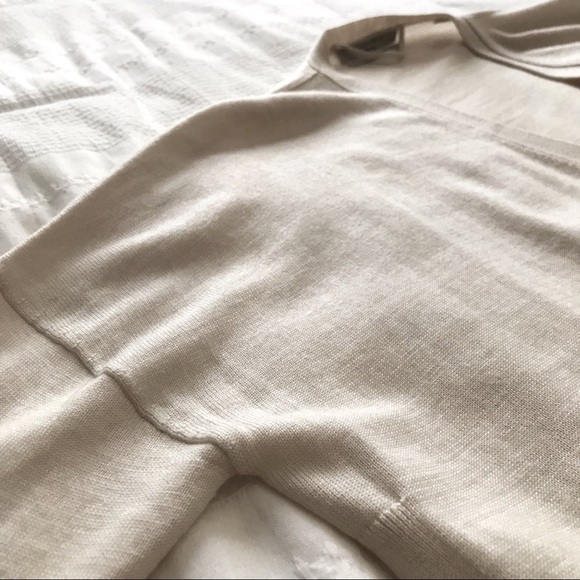 ALLSAINTS 100% MERINO WOOL OFF WHITE OPEN CARDIGAN - XS - Picture 6 of 9